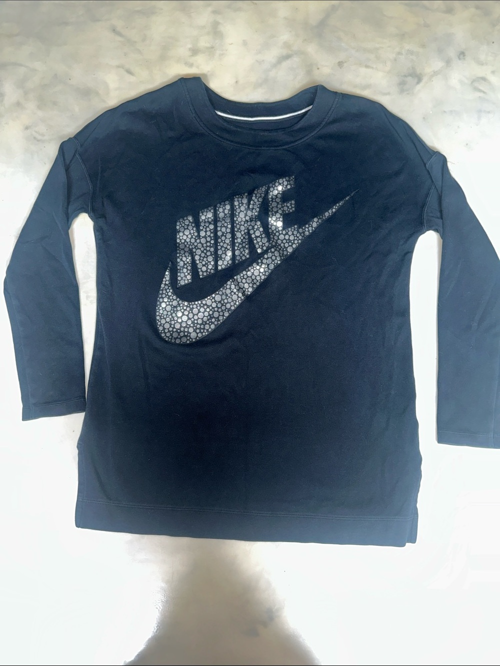 Nike black sweatshirt with Reflective Logo